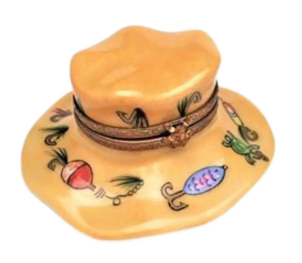 Fishing Hat lure painted firsherman