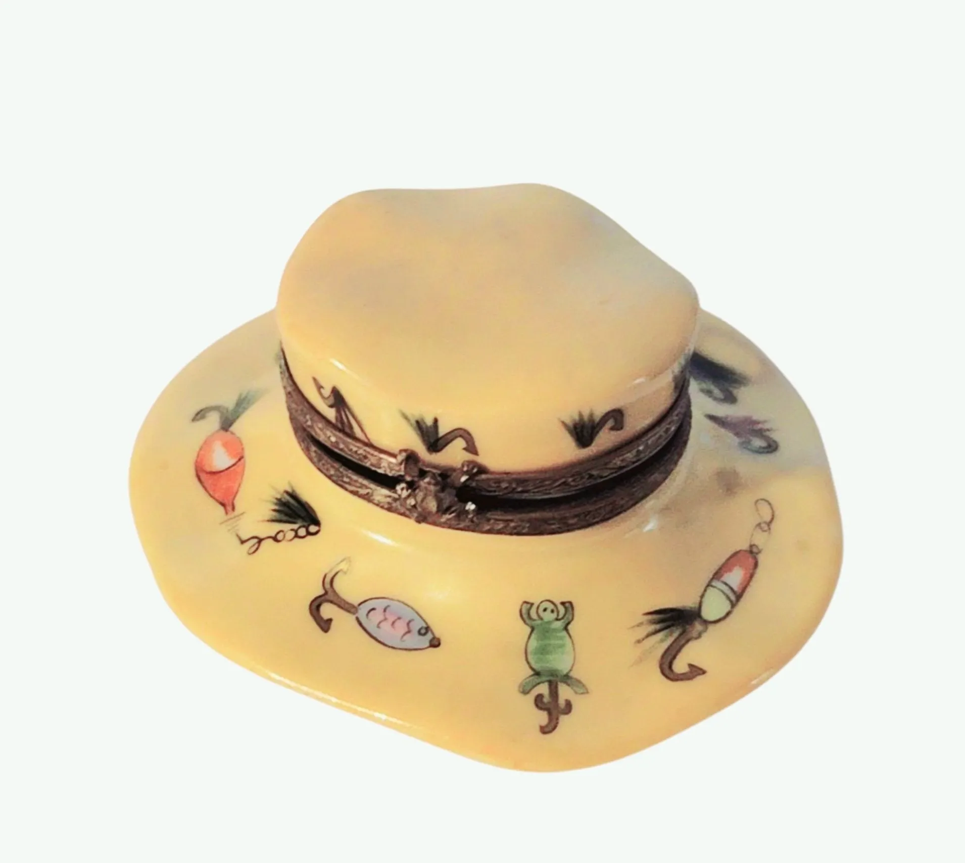 Fishing Hat lure painted firsherman