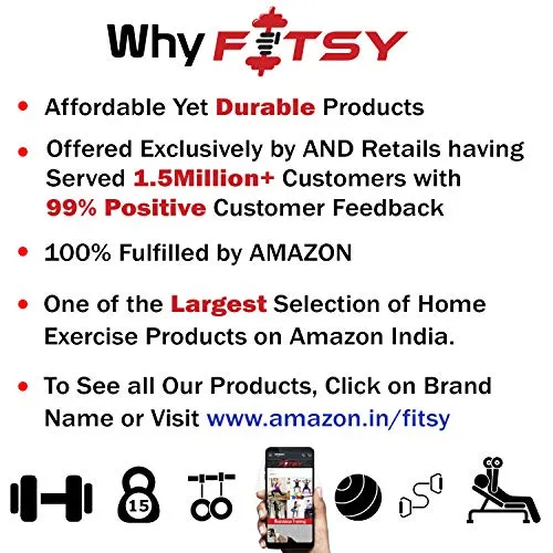 FITSY Cotton Nylon Blended Elastic 8 Loops Stretching Strap for Yoga, Pilates, Exercise, Physical Therapy Home Fitness, Black