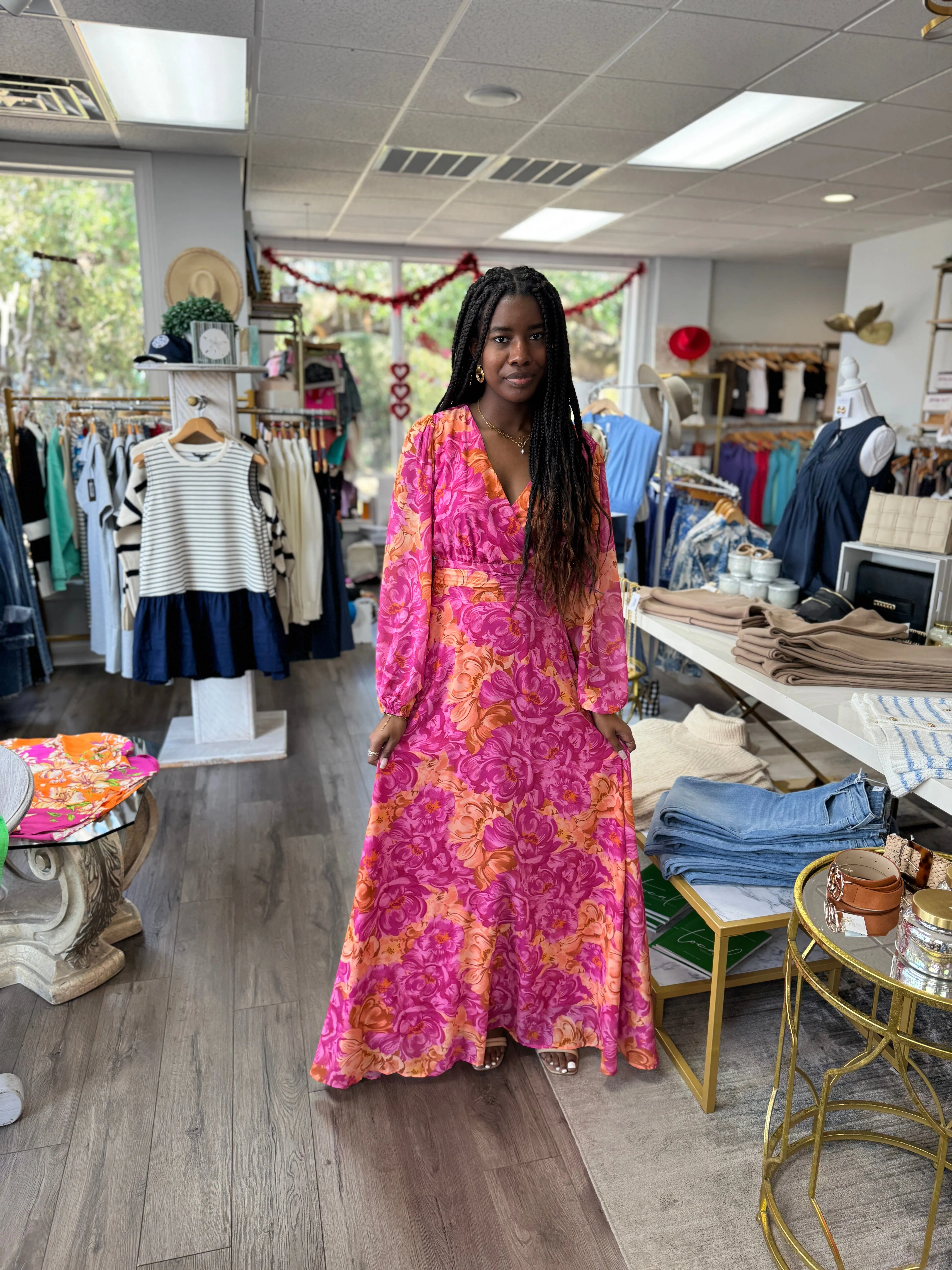 Floral Fields Maxi - Magenta
