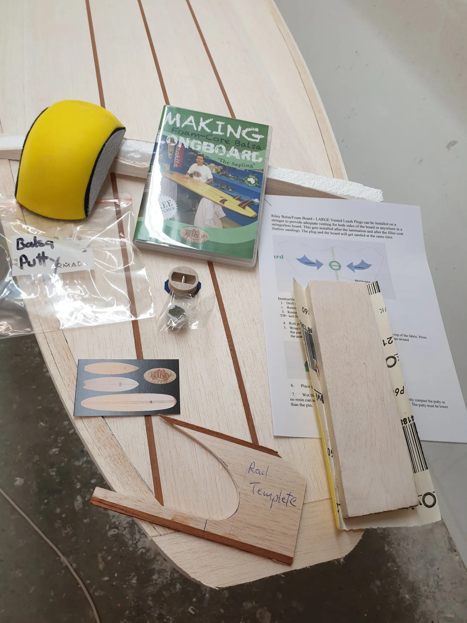 Foam core balsa wood blanks - preshaped