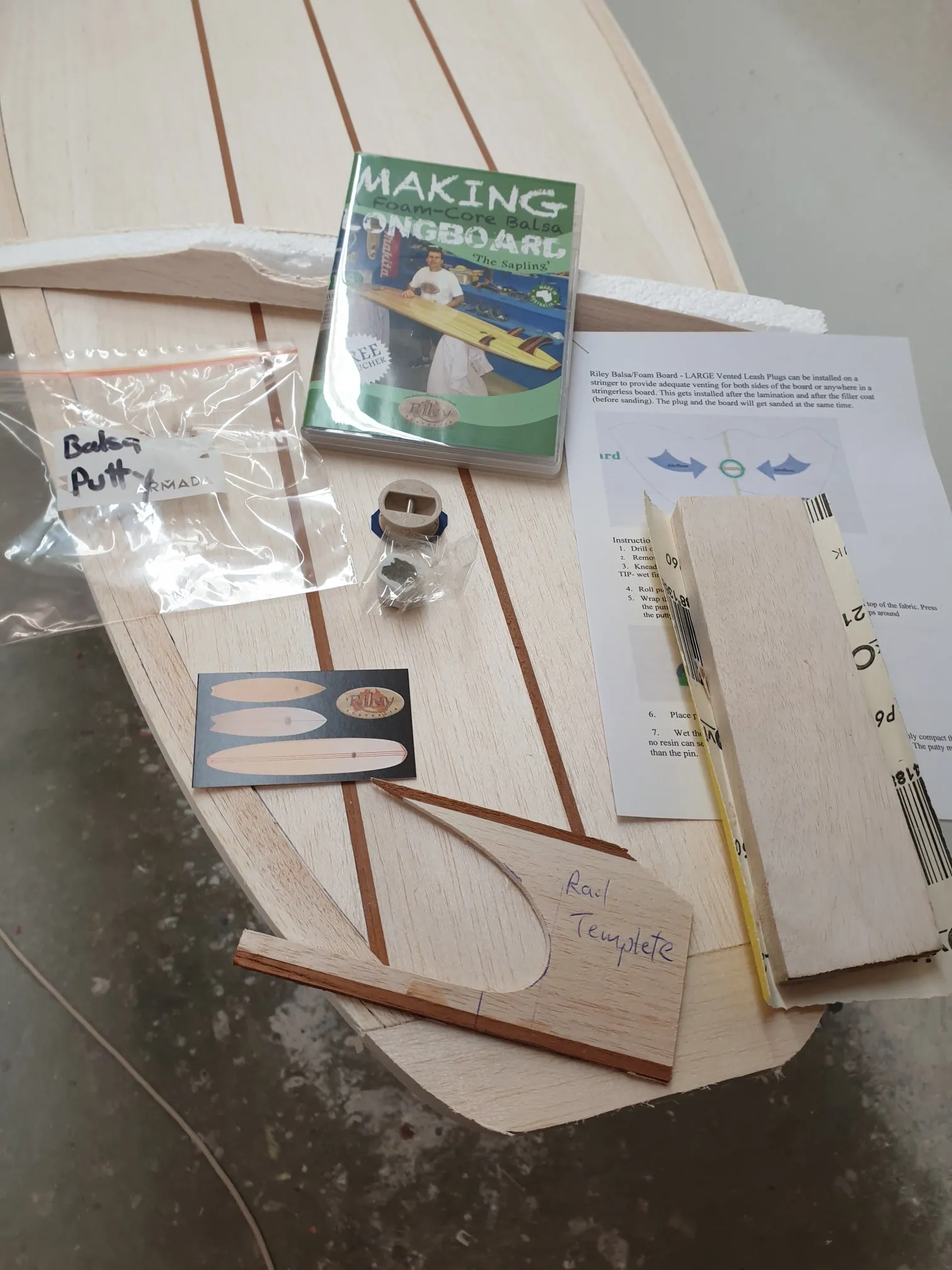 Foam core balsa wood blanks - preshaped