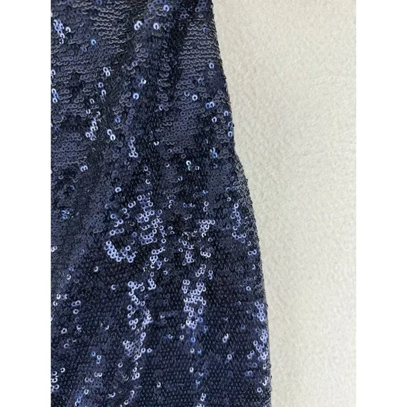 GAP Sequin Midi Pencil Skirt Women's Size XL Blue Lined Elegant NWT