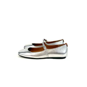 Gentle Souls - Wynona Ballet Flat (Silver Leather)