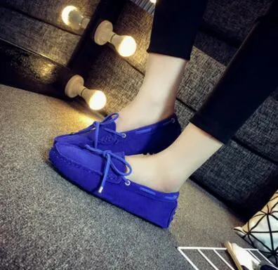 Genuine Leather Women Flat Shoes Casual Loafers