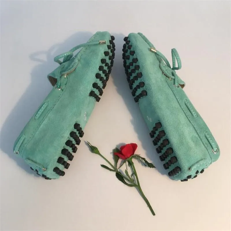 Genuine Leather Women Flat Shoes Casual Loafers