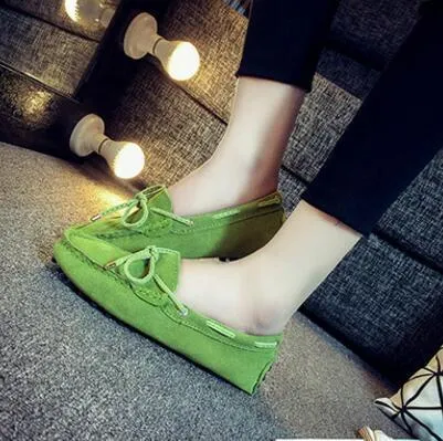 Genuine Leather Women Flat Shoes Casual Loafers