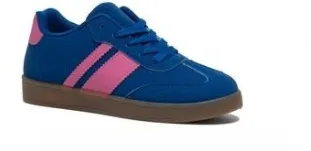 Germaine Navy Side Stripe Trainers