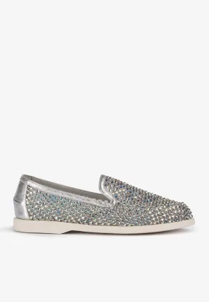 Gilda Fishnet Crystal Loafers