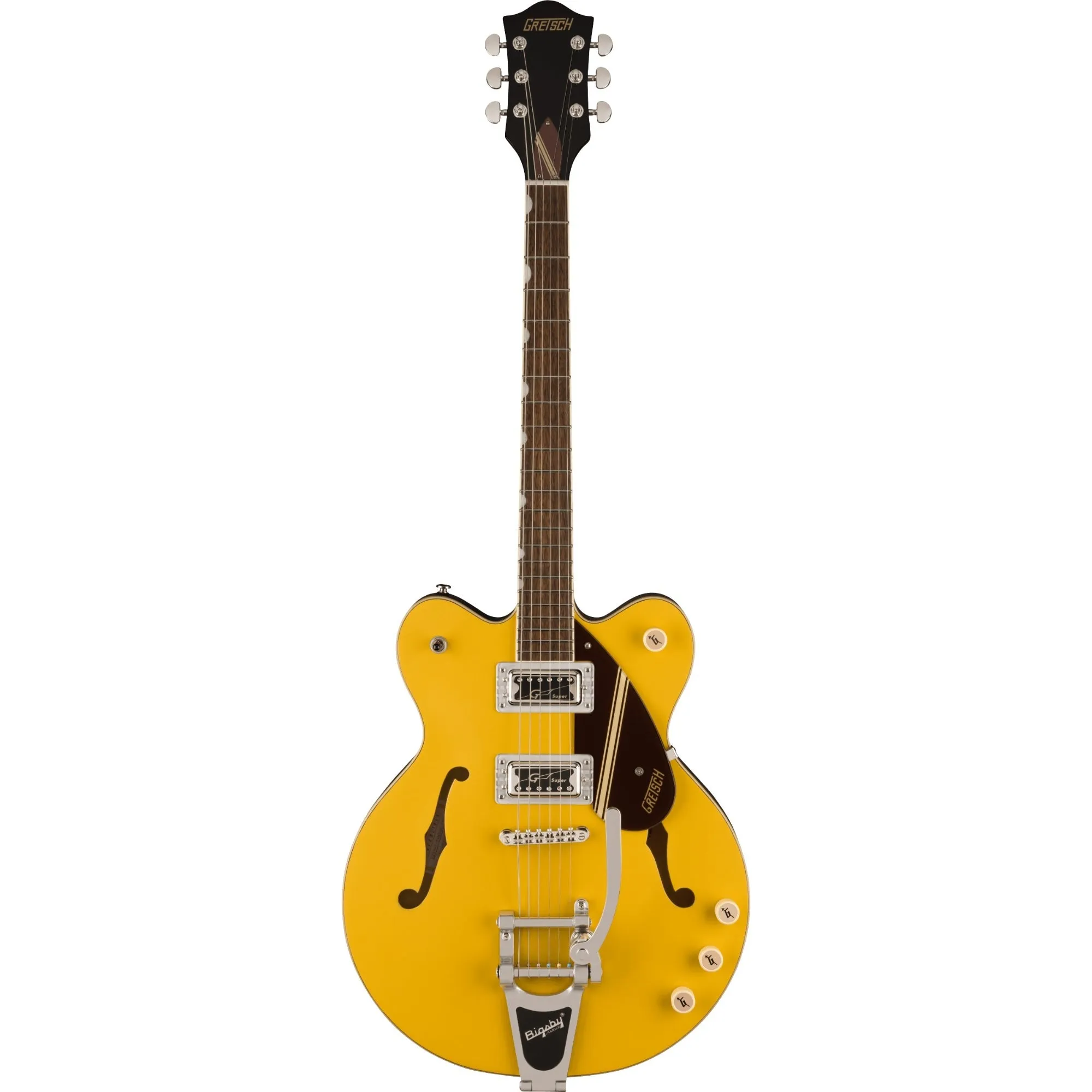 Gretsch G2604T Limited Edition Streamliner Rally II Center Block w/ Bigsby, Two-Tone Bamboo Yellow/Copper Metallic