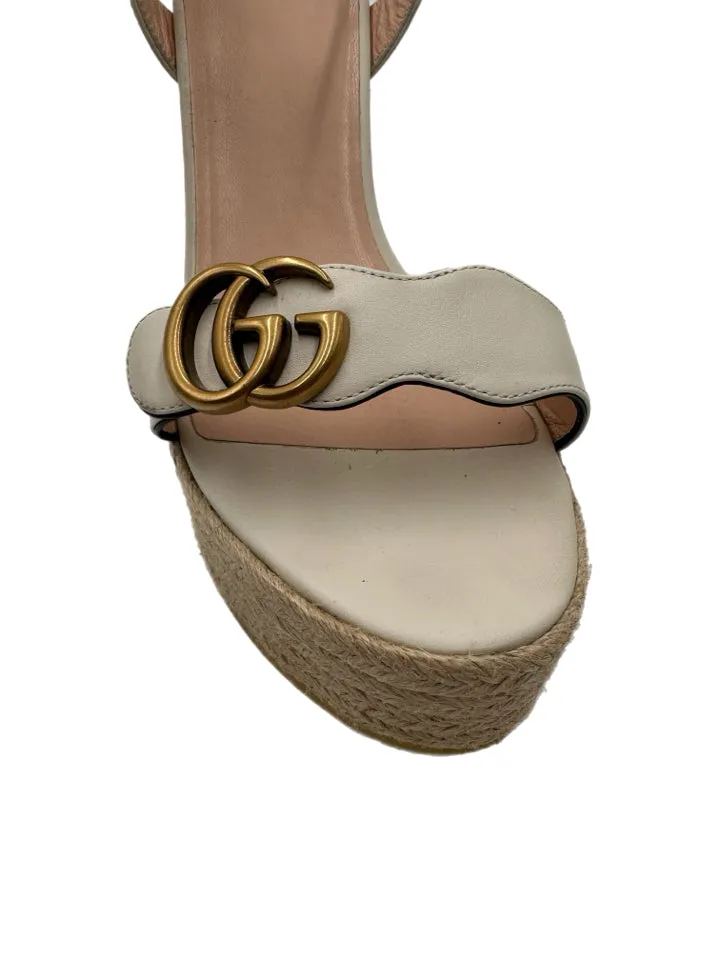Gucci Mystic White Lifford Sandals Women's Size 42 = US 12