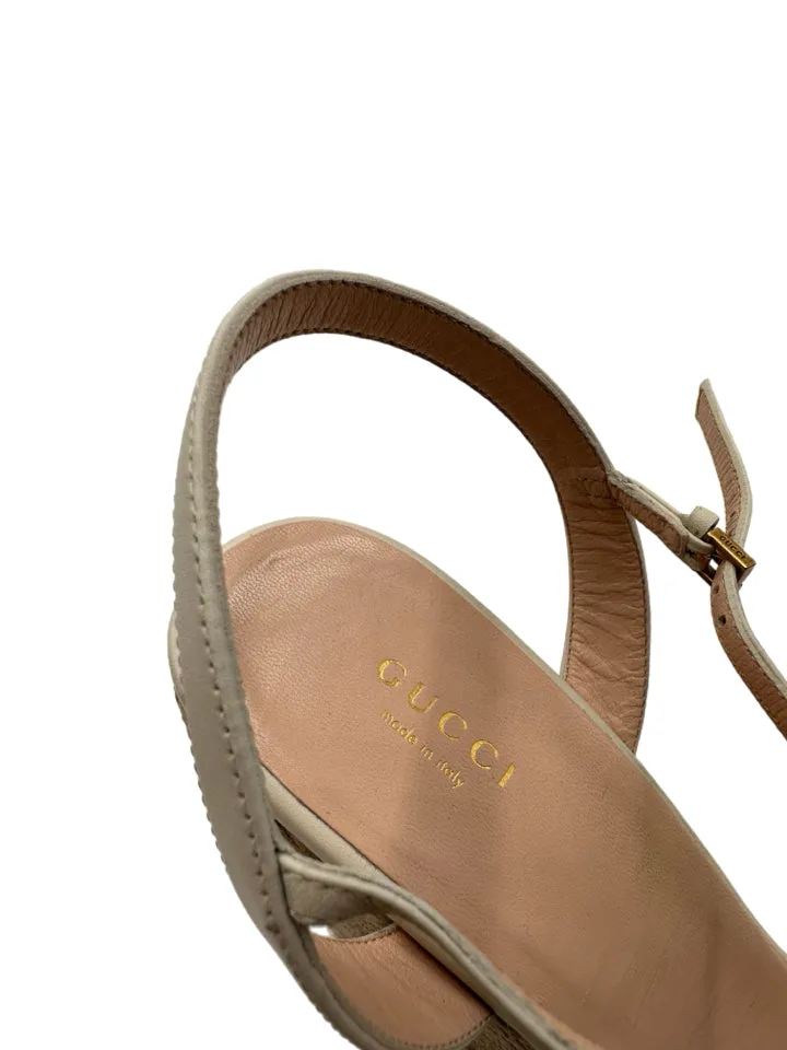 Gucci Mystic White Lifford Sandals Women's Size 42 = US 12