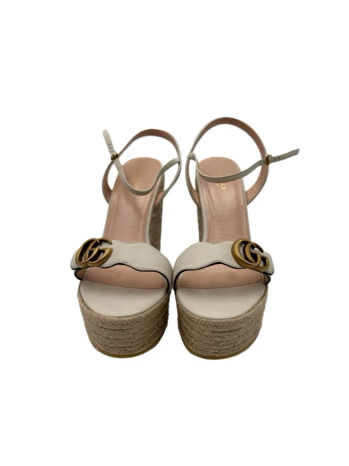 Gucci Mystic White Lifford Sandals Women's Size 42 = US 12