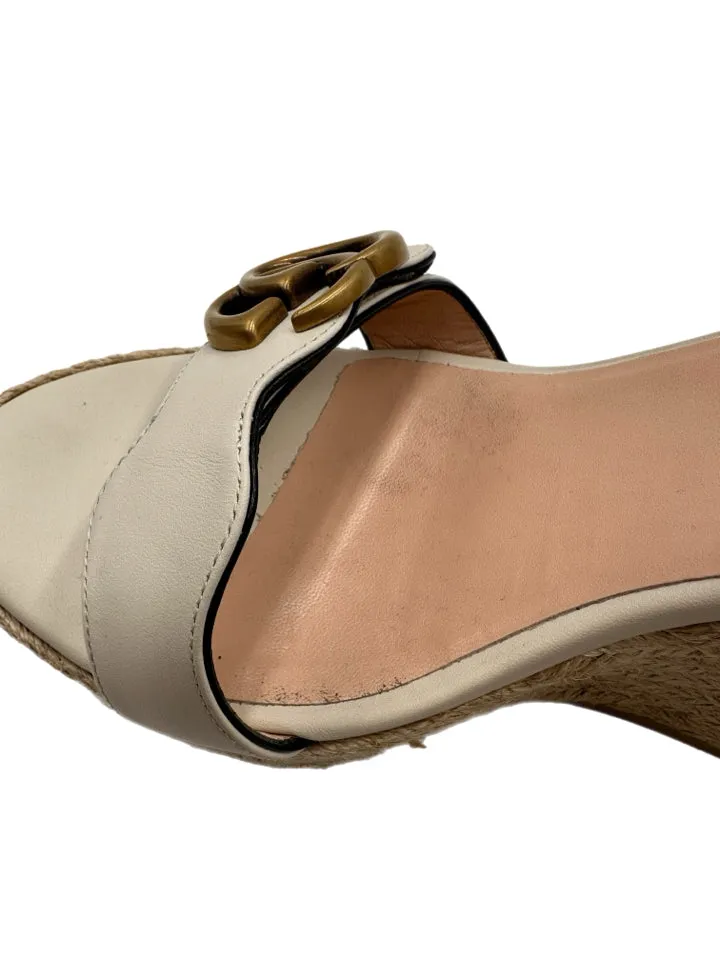 Gucci Mystic White Lifford Sandals Women's Size 42 = US 12