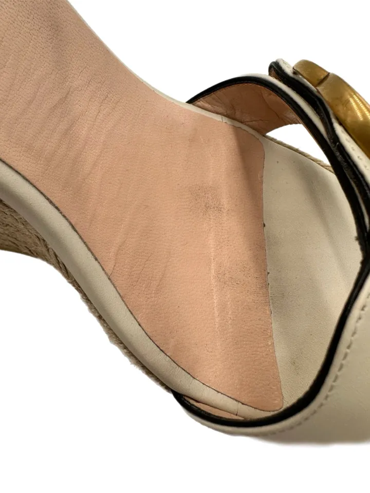 Gucci Mystic White Lifford Sandals Women's Size 42 = US 12