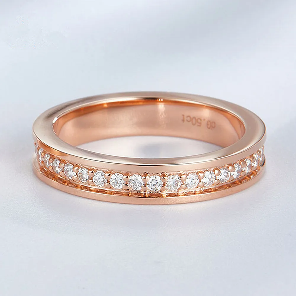His and Hers Diamond Eternity Couple Wedding Rings