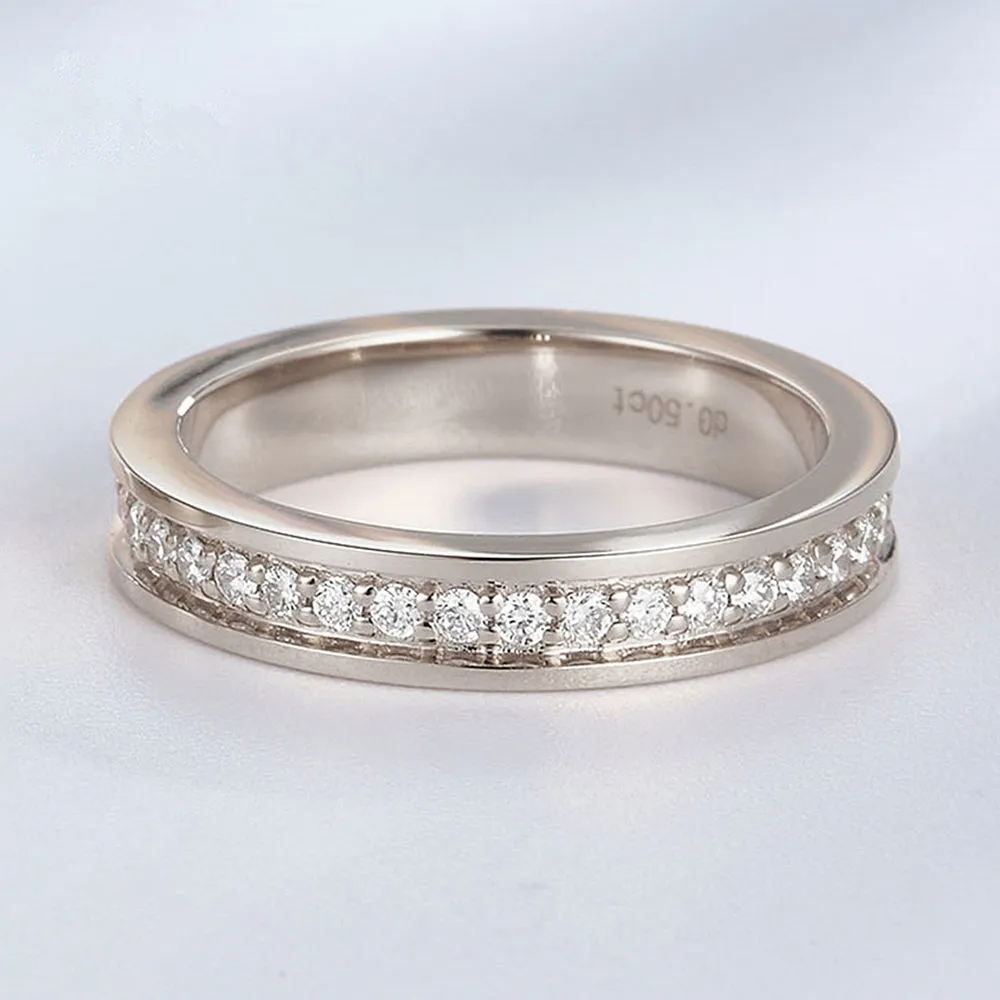 His and Hers Diamond Eternity Couple Wedding Rings