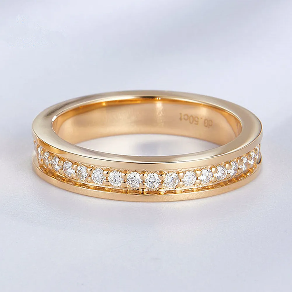 His and Hers Diamond Eternity Couple Wedding Rings