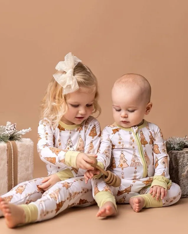 In My Jammers Retro Trees Zipper Romper