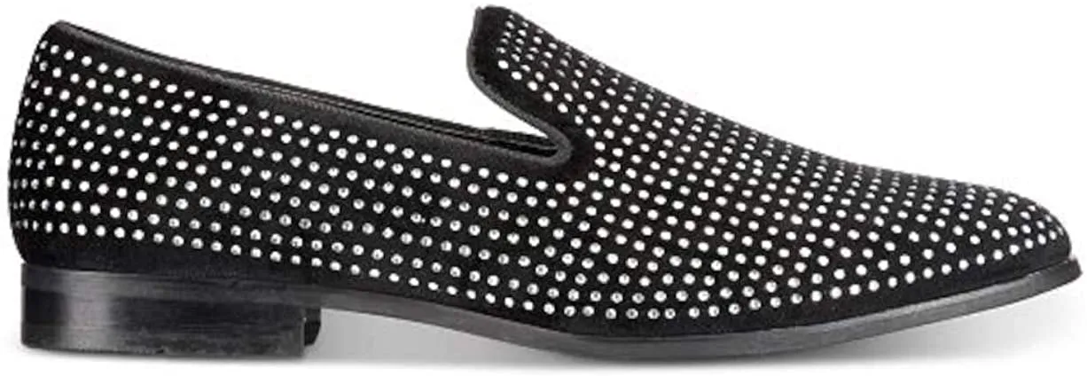 INC International Concepts Men's Wyatt Crystal Loafers  Color Black Size 9.5M