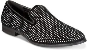 INC International Concepts Men's Wyatt Crystal Loafers  Color Black Size 9.5M