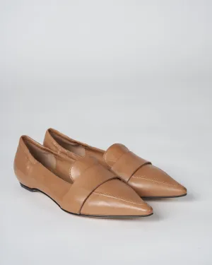 inner wedge loafer - glove cuoio