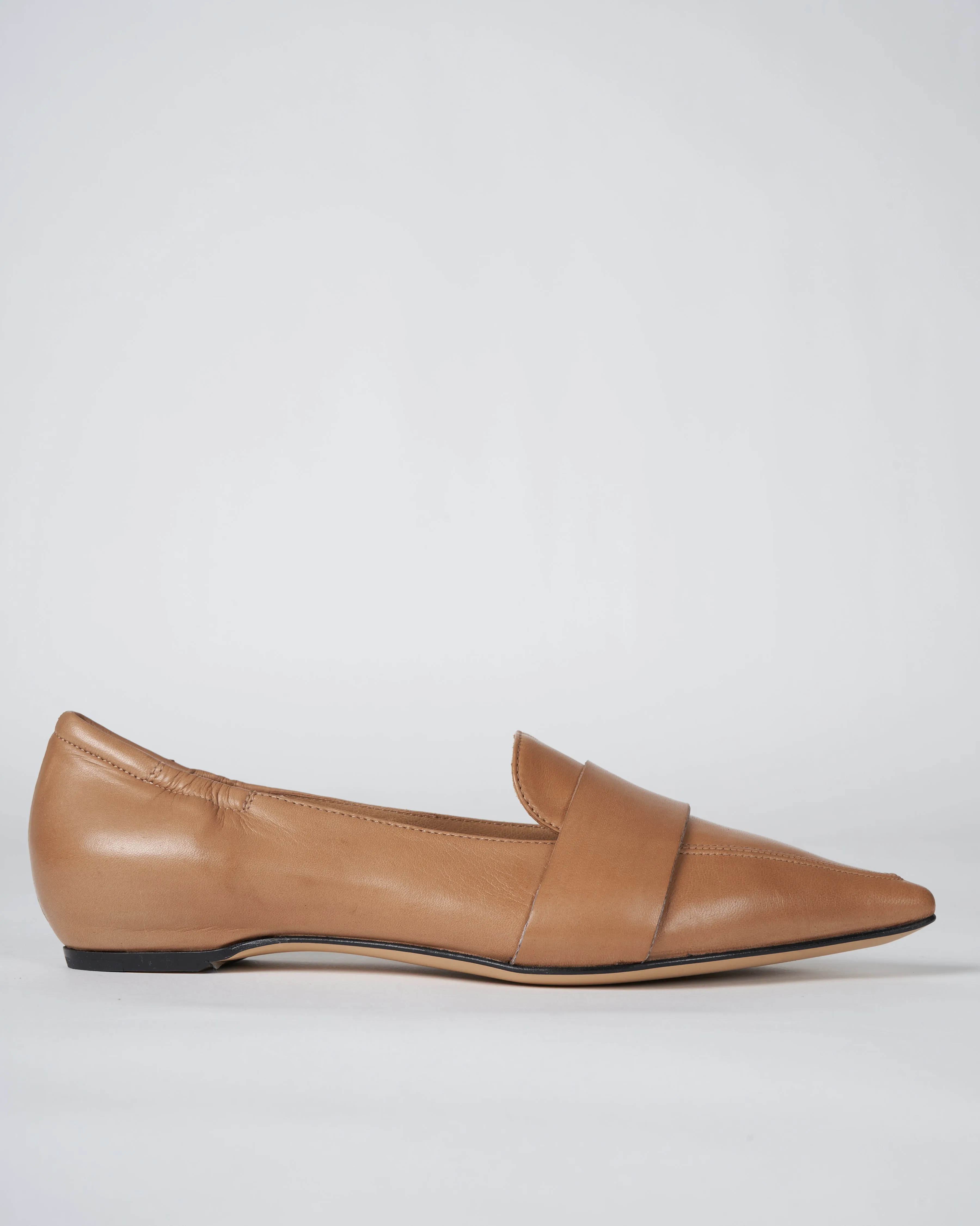 inner wedge loafer - glove cuoio