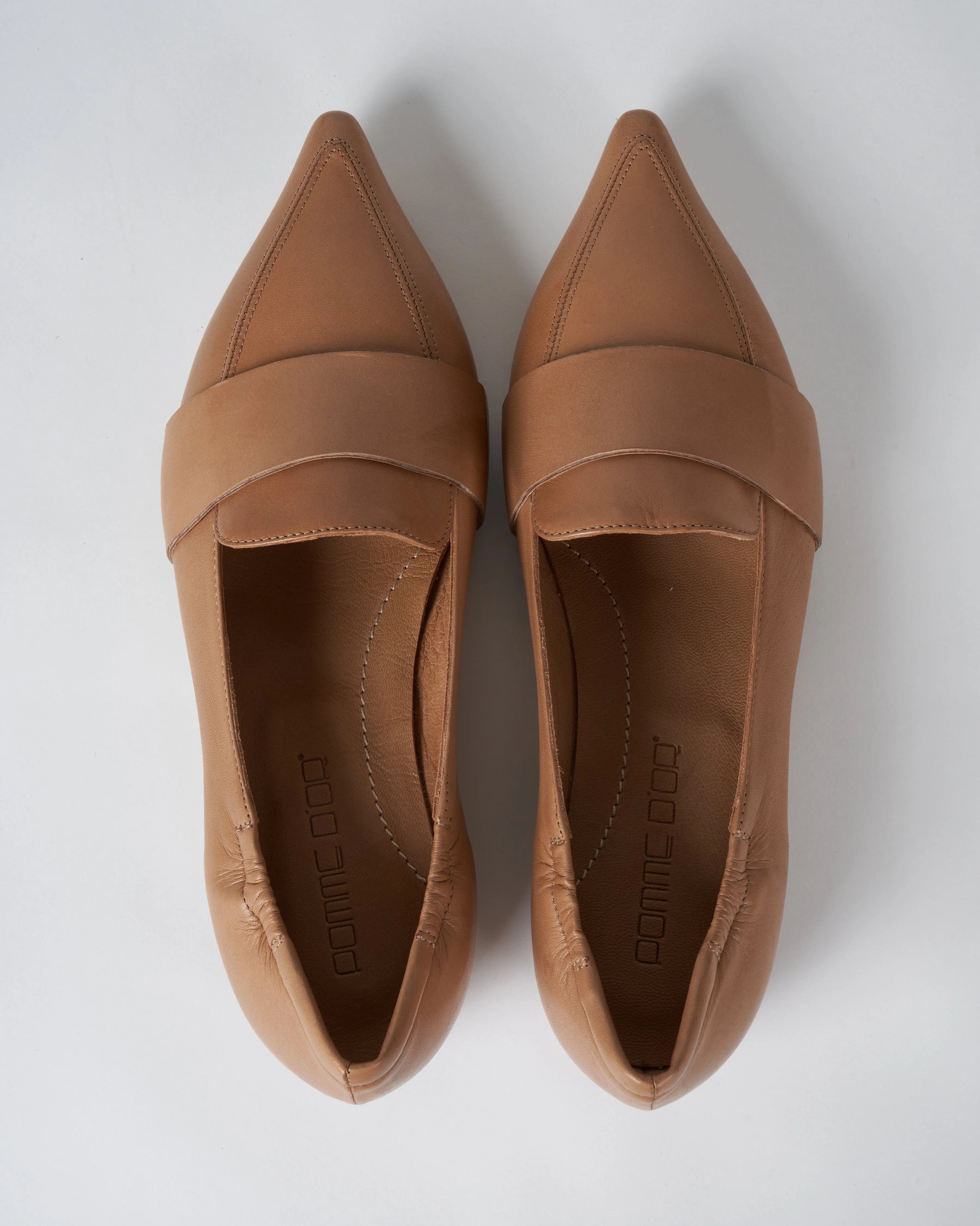 inner wedge loafer - glove cuoio