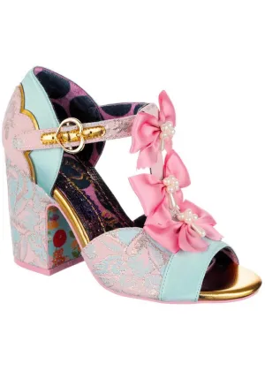 Irregular Choice Very Versailles Bow Pumps Pale Pink