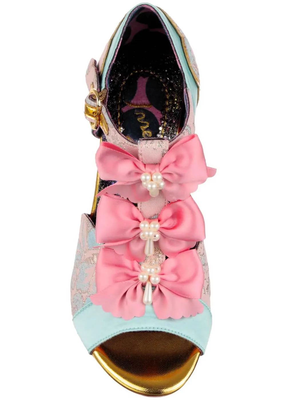 Irregular Choice Very Versailles Bow Pumps Pale Pink