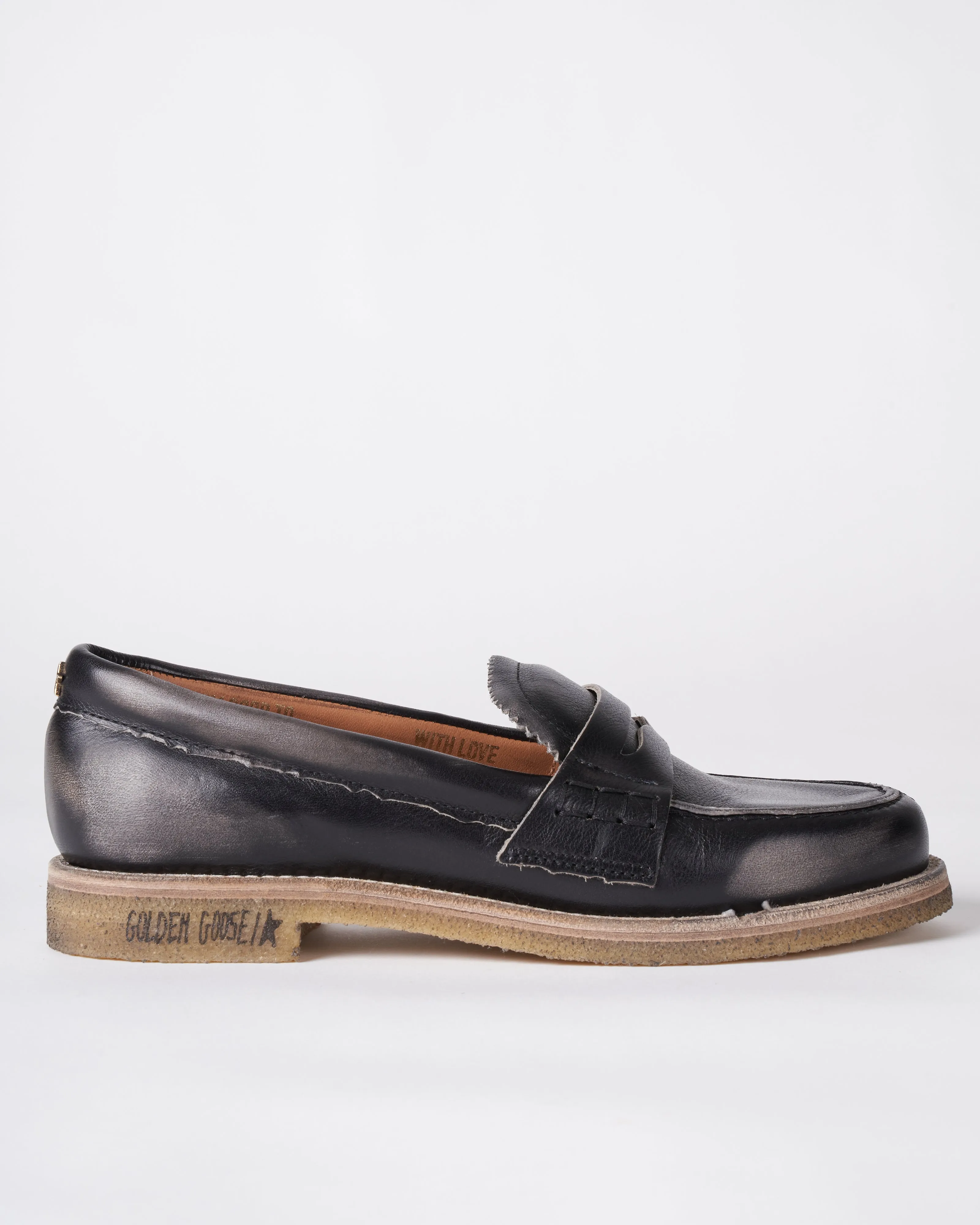 jerry mocassino leather upper - black