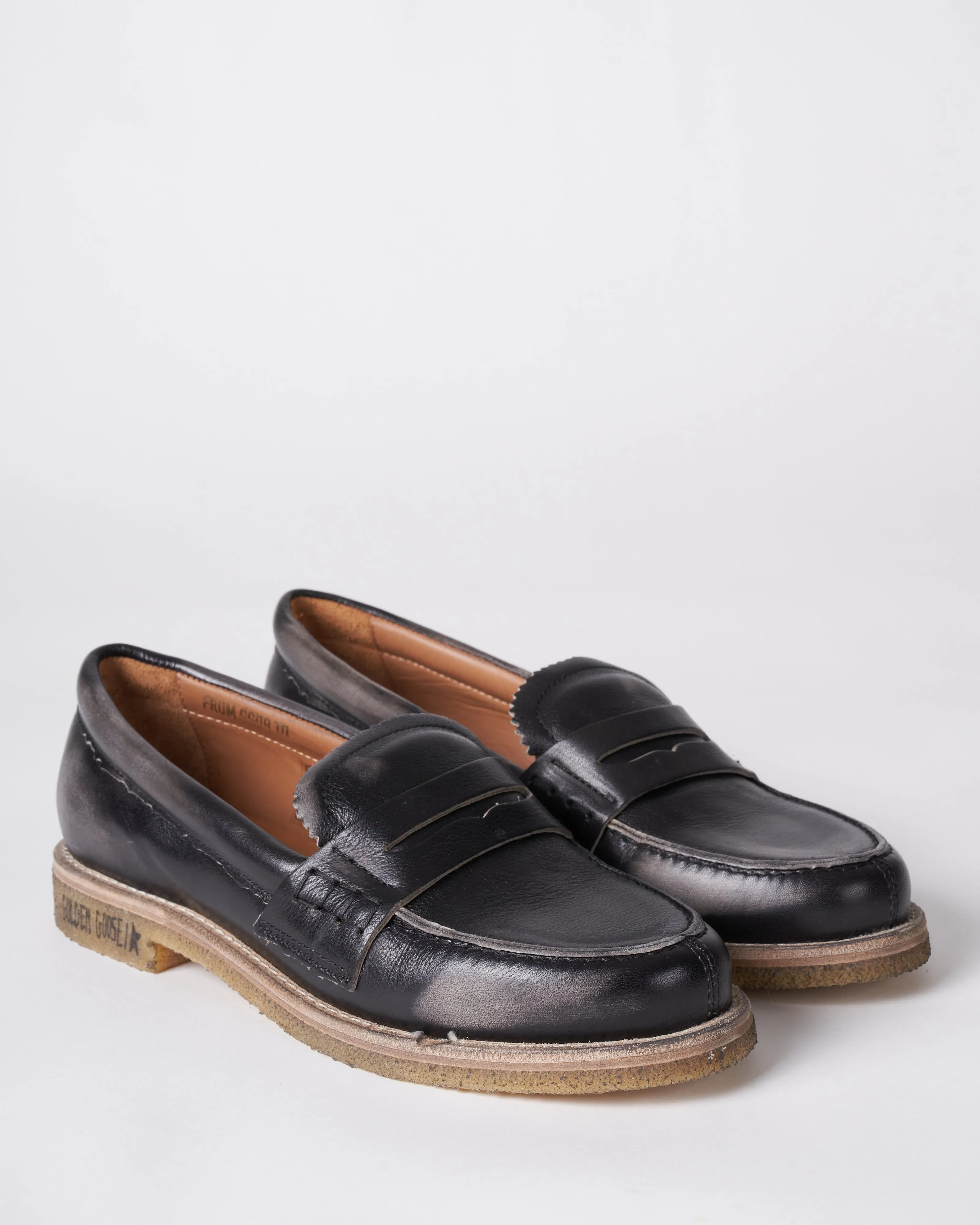 jerry mocassino leather upper - black