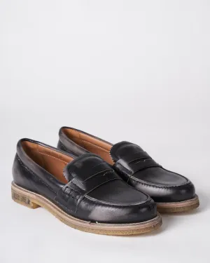jerry mocassino leather upper - black