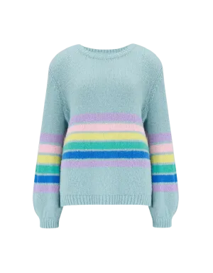 Jersey Sugarhill Essie Aqua Block Stripes