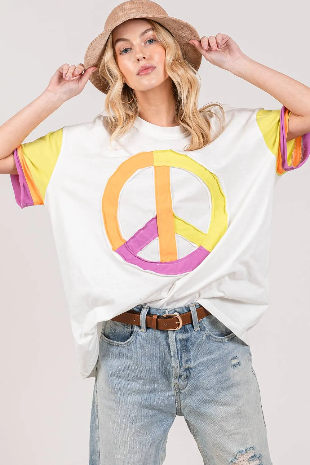 Joni Color block Plus Top