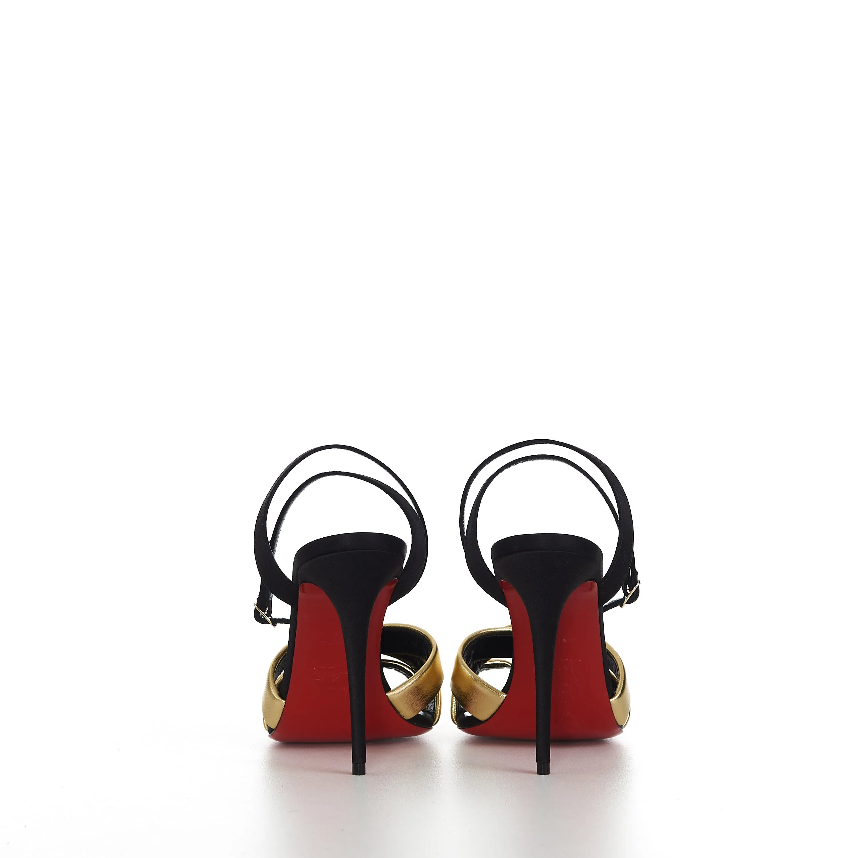Just Me 100 Sandals In Black & Gold Leather