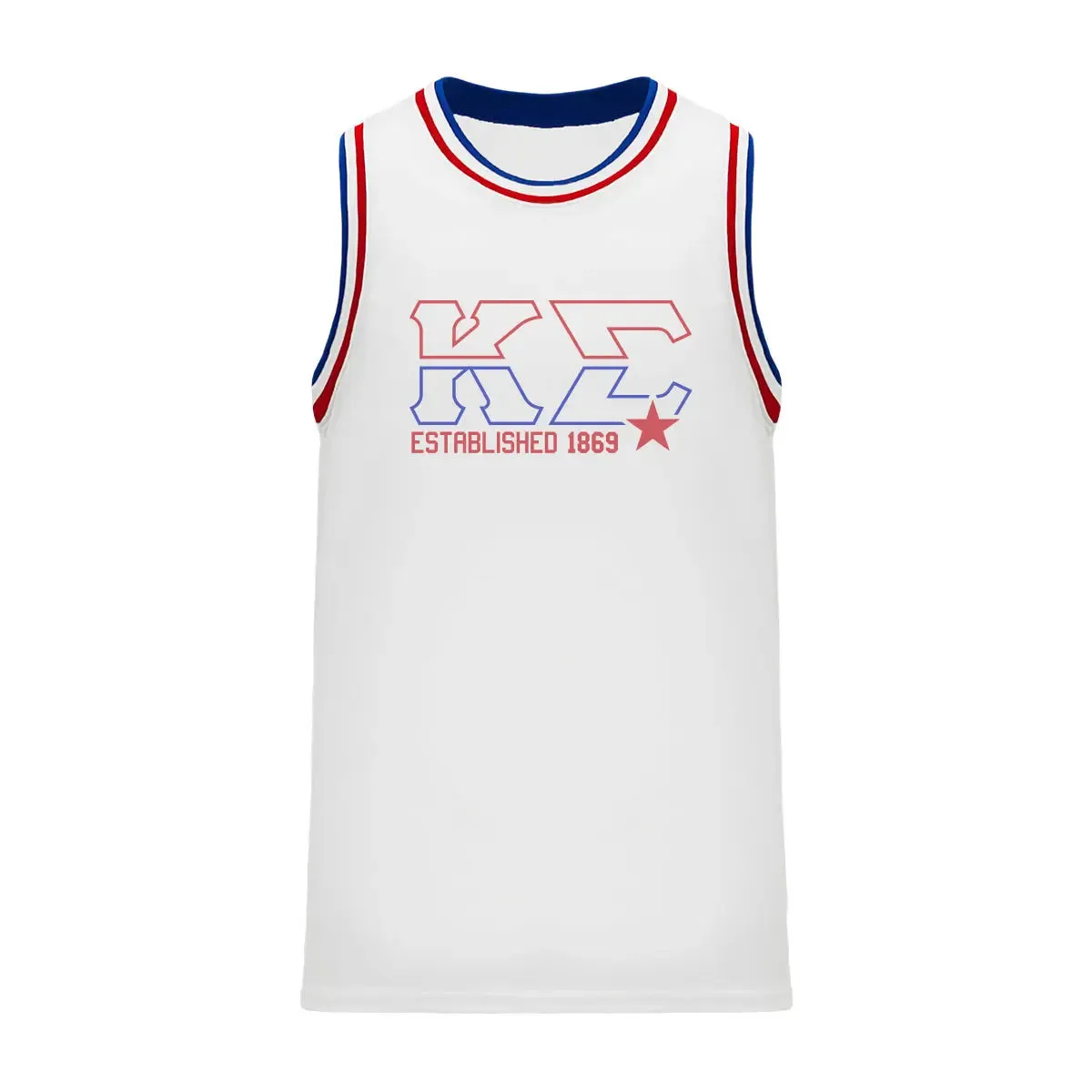 Kappa Sig Retro Block Basketball Jersey