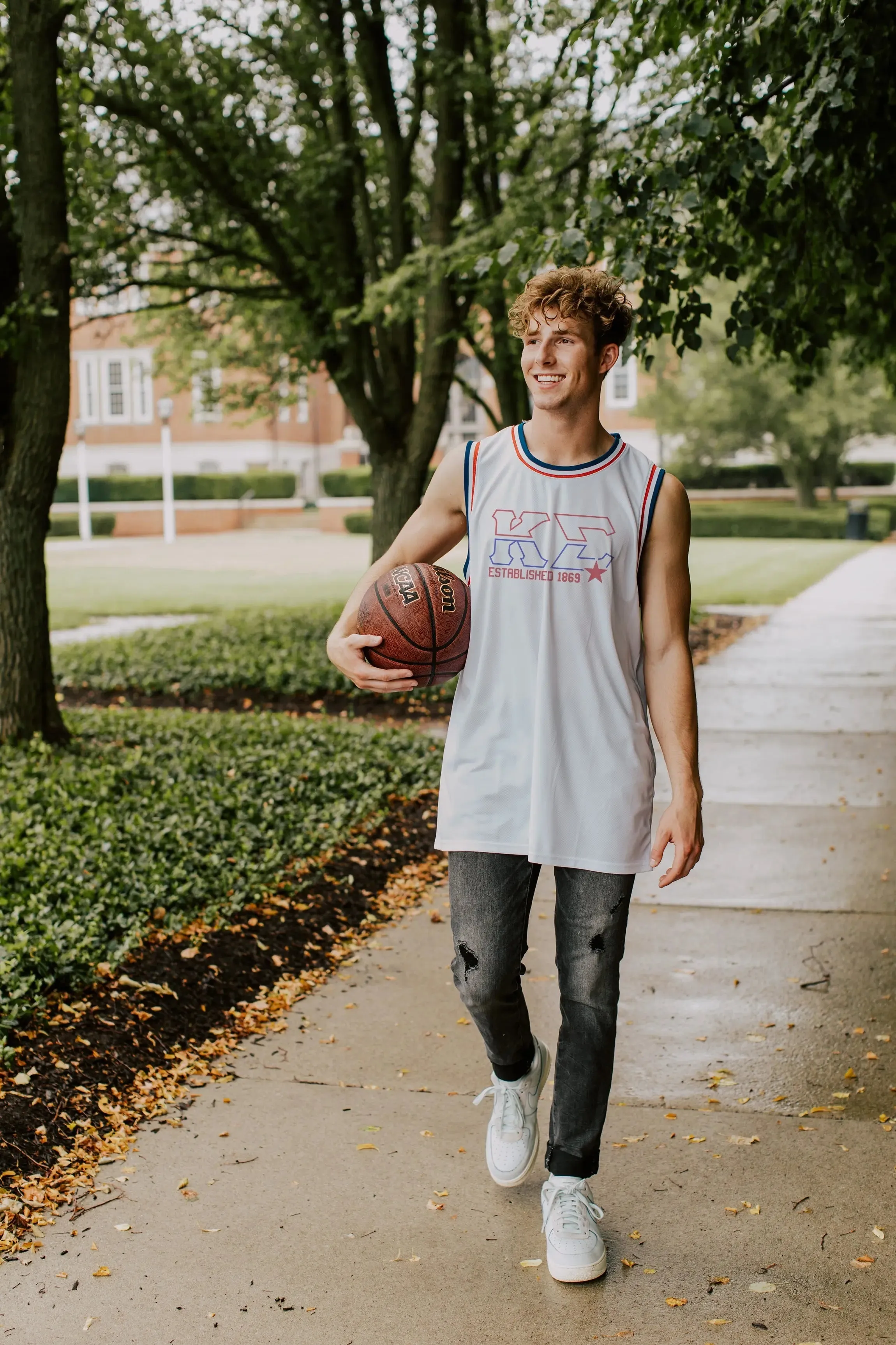 Kappa Sig Retro Block Basketball Jersey