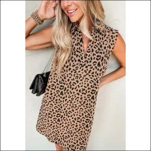 Khaki Leopard Print Dress: Roar , not Bore  🐆 Needful Things