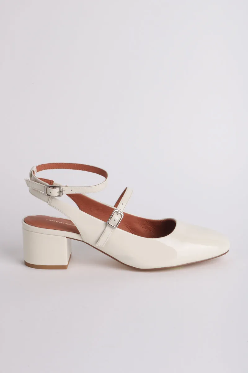 Klavier Strap Heels in Cream