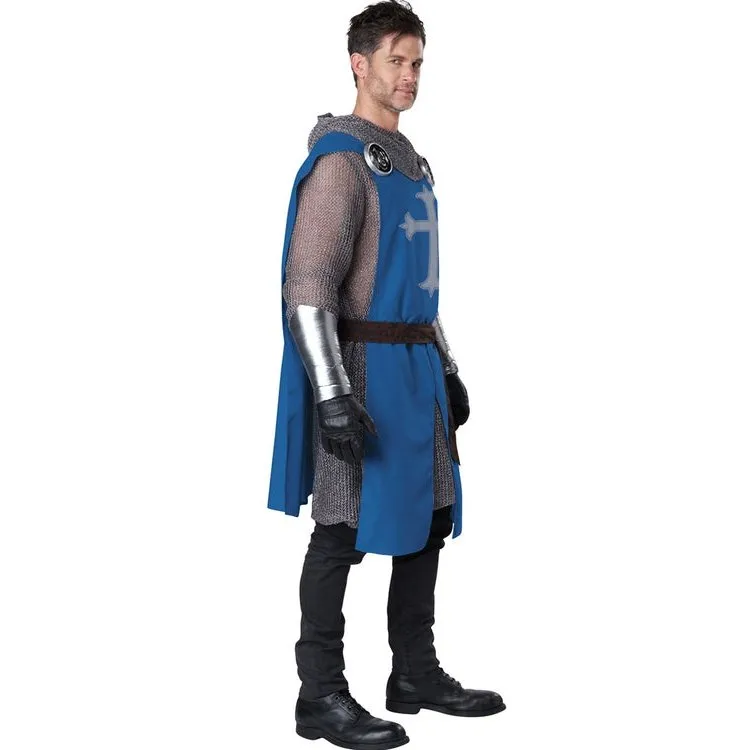 Knight's Surcoat Men's Costume (Blue)