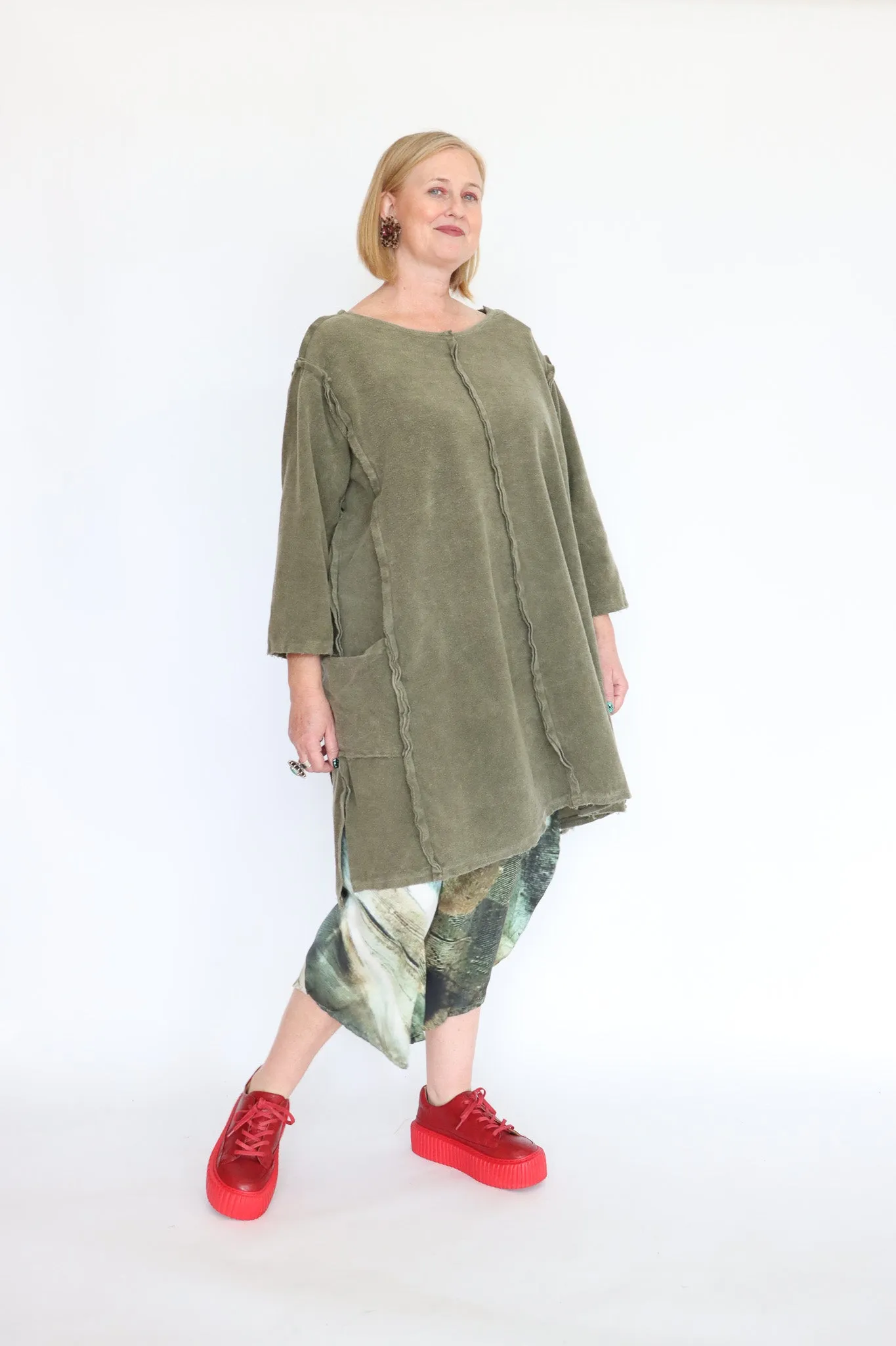 Krista Larson Olive Tunic Dress