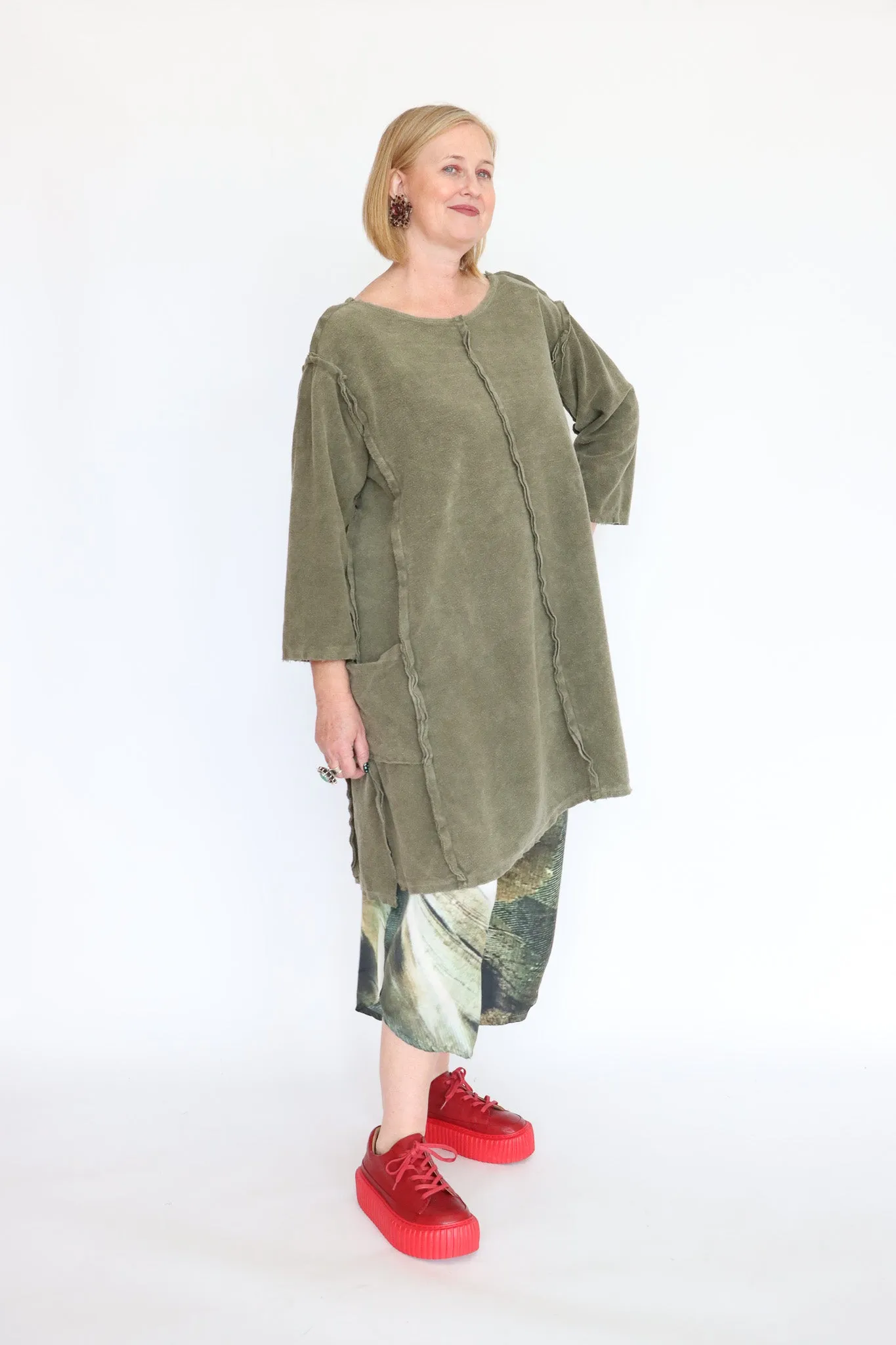 Krista Larson Olive Tunic Dress