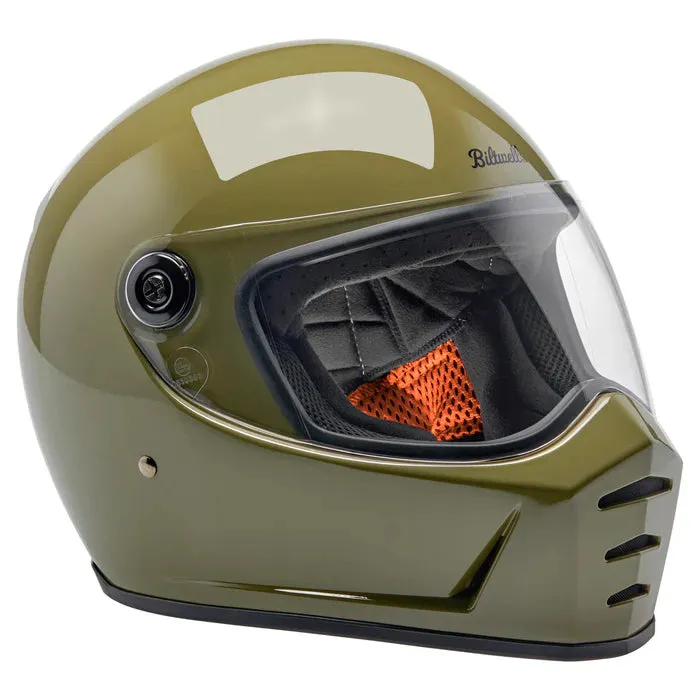 Lane splitter ECE R22.06 Helmet - Gloss Olive Green