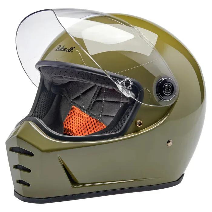 Lane splitter ECE R22.06 Helmet - Gloss Olive Green