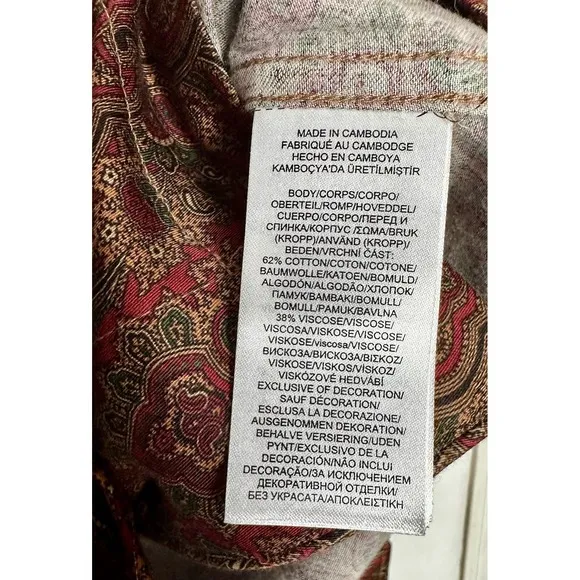 Lauren Ralph Lauren Womens S NWT Red Paisley Sateen Pajama Pants Set NEW Royalty