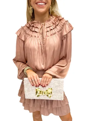 LBLOX Ruffle Detailed Blouse - Mauve