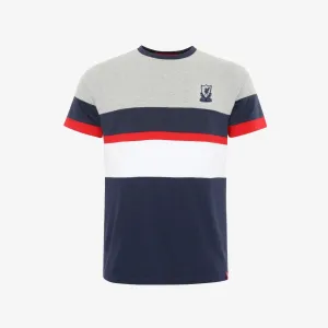 LFC Mens Navy Colour Block Tee