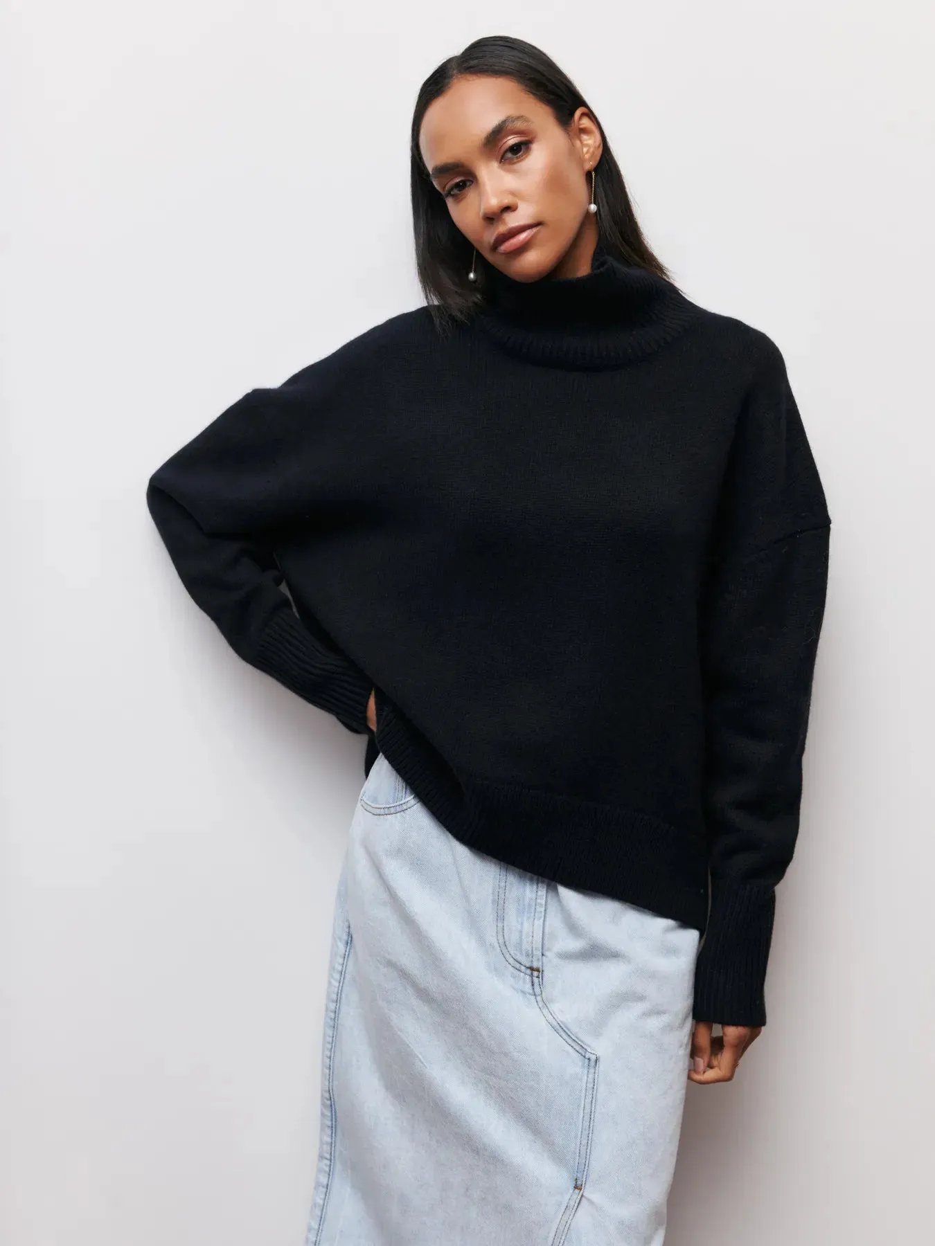 Loose Knitted Sweater For Women Elegant O-Neck Long Sleeve Knitted Pullover Top Warm Thick Jumpers