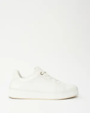 Loro Piana White Leather Sneakers - 38.5
